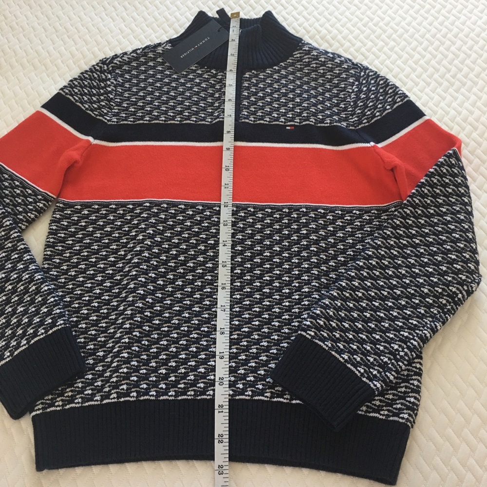Tommy Hilfiger Half Zip Size 8 Kids Medium - Picture 5 of 6